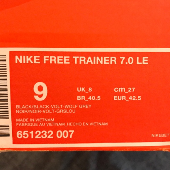 Nike Free Trainer 7.0 LE - Size 9 - Picture 5 of 5